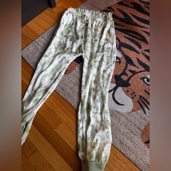 Urban Outfitters Other - Green Tie-Dye Silk Joggers